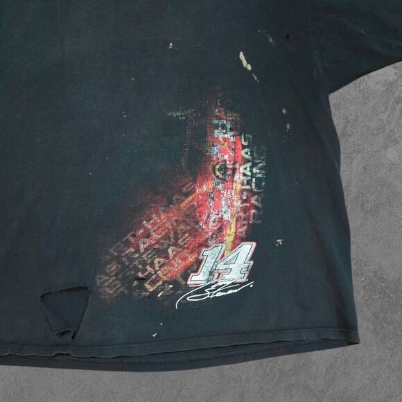 Vintage Nascar Shirt Mens XXL Thrashed Distressed Tony Stewart Home Depot Racing - Picture 4 of 7